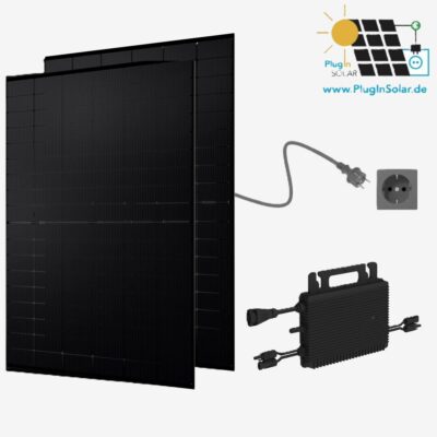 Balkonkraftwerk 1000WP Jolywood Full Black, HMS-800W-2T, Plug and Play